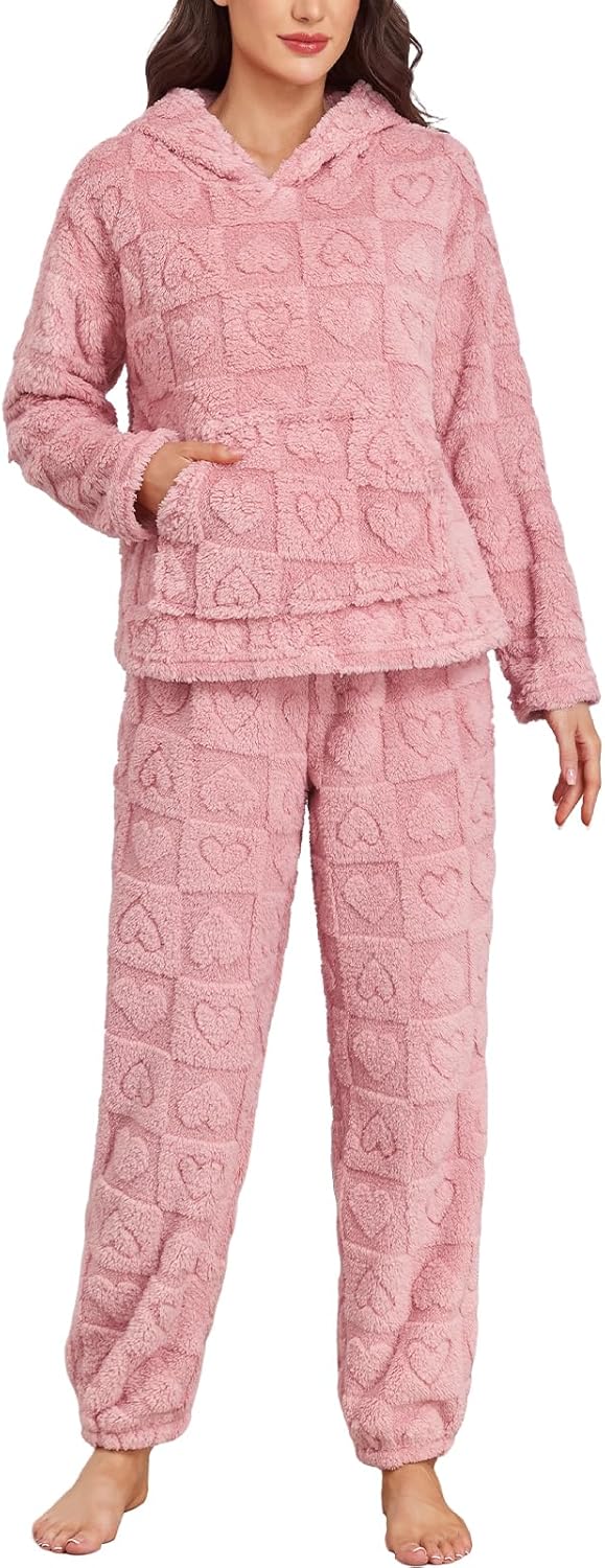 Cozy Flannel Hooded Pajama Set